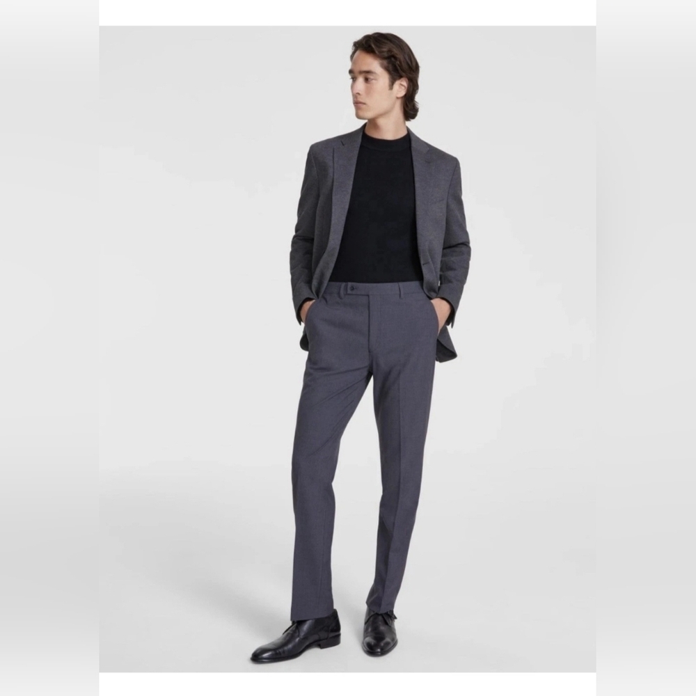 NWT Calvin Klein Grey Dress Pants 36×30. Foundational Piece. Wedding. Polished